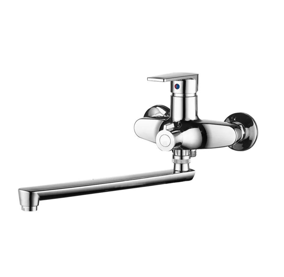 Смеситель д/ванны PLAMIX Oscar-006 EURO Chrome (без шланга и лейки) (24шт/ящ) - Изображение №1