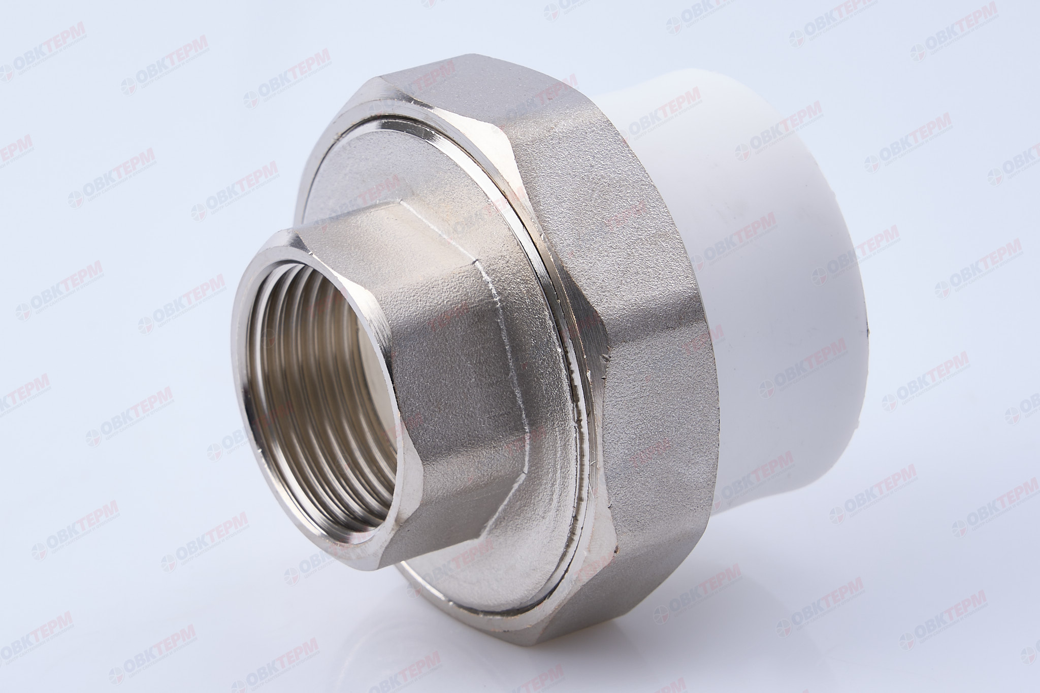 Разборное соединение 40 * 1" в    (белый)  TIM - Изображение №1