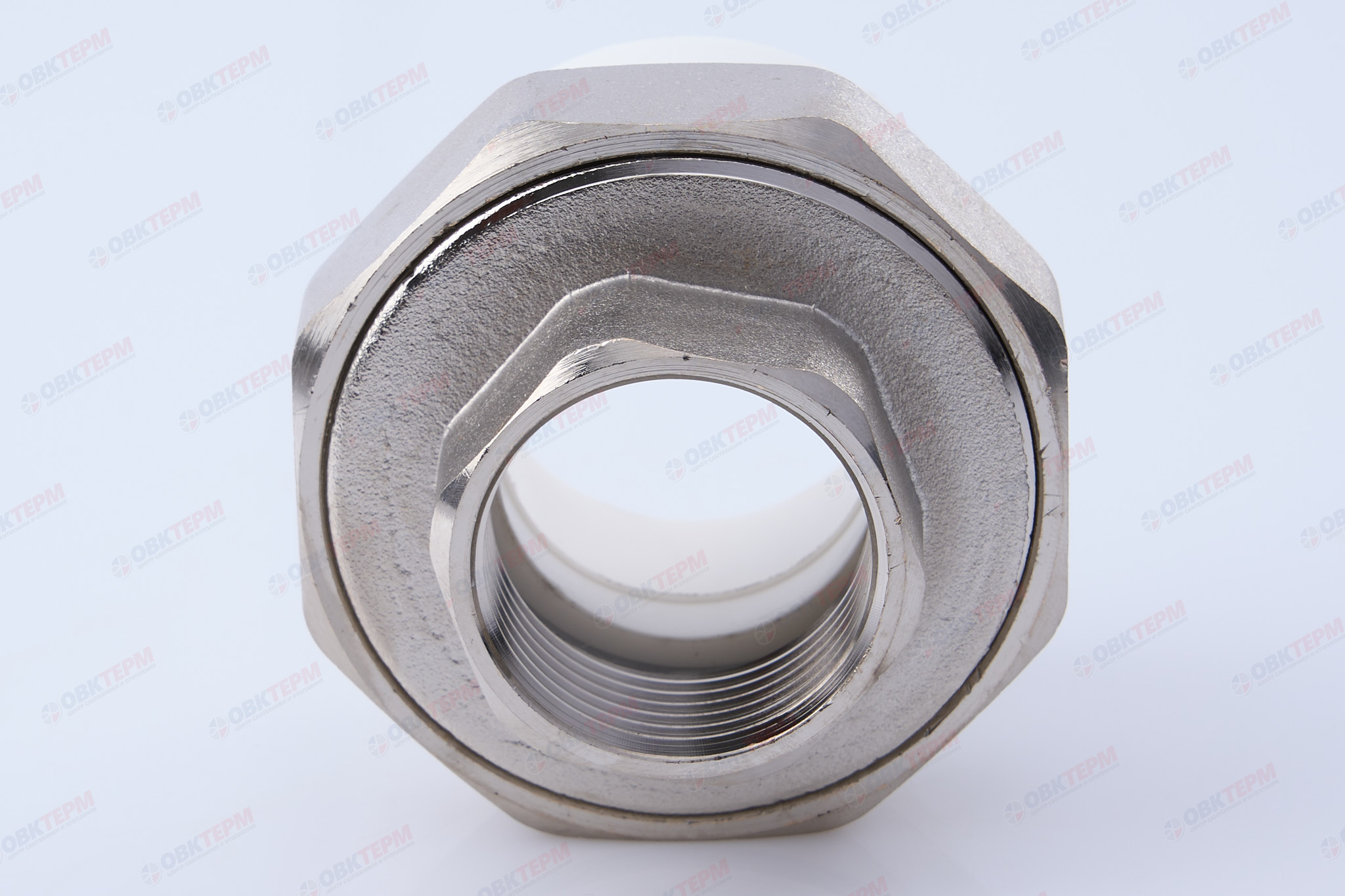 Разборное соединение 40 * 1" в    (белый)  TIM - Изображение №3