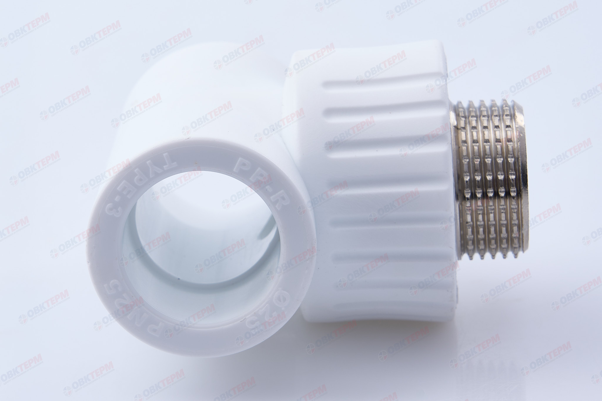 Тройник с МРН 25 * 3/4" * 25    БЕЛЫЙ PP-R   (RTP)     (60/15) - Изображение №3