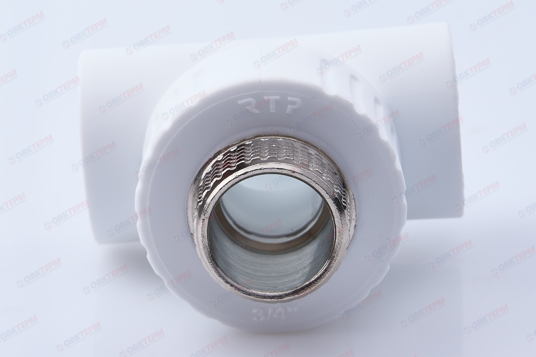 Тройник с МРН 25 * 3/4" * 25    БЕЛЫЙ PP-R   (RTP)     (60/15) - Изображение №4