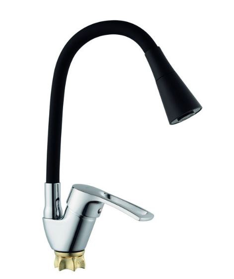 Смеситель д/кухни CHAMPION YUB 011-181 (NUT) REFL.BLACK силик.(10 шт/ящ) - Изображение №1