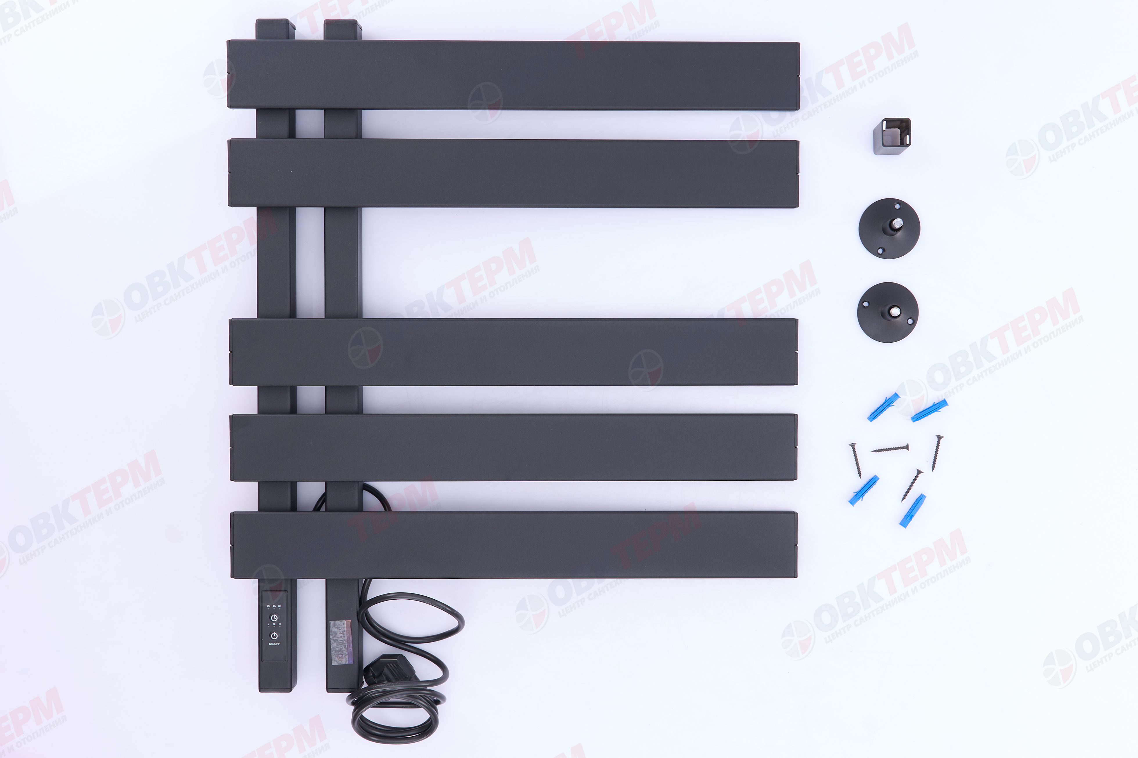 Полотенцесушитель электрический ТДА ЛНК - Э Стиль 2, 9х50х60 П5 терморегулятор,скрытая проводка АДВ - Изображение №4