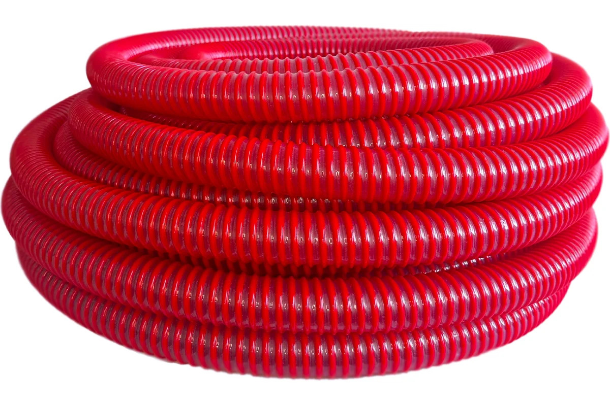 ГОФРА 63     2 1/2" НАПОРНО-ВСАСЫВАЮЩАЯ (10 атм,Красная)       (30м) - Изображение №1
