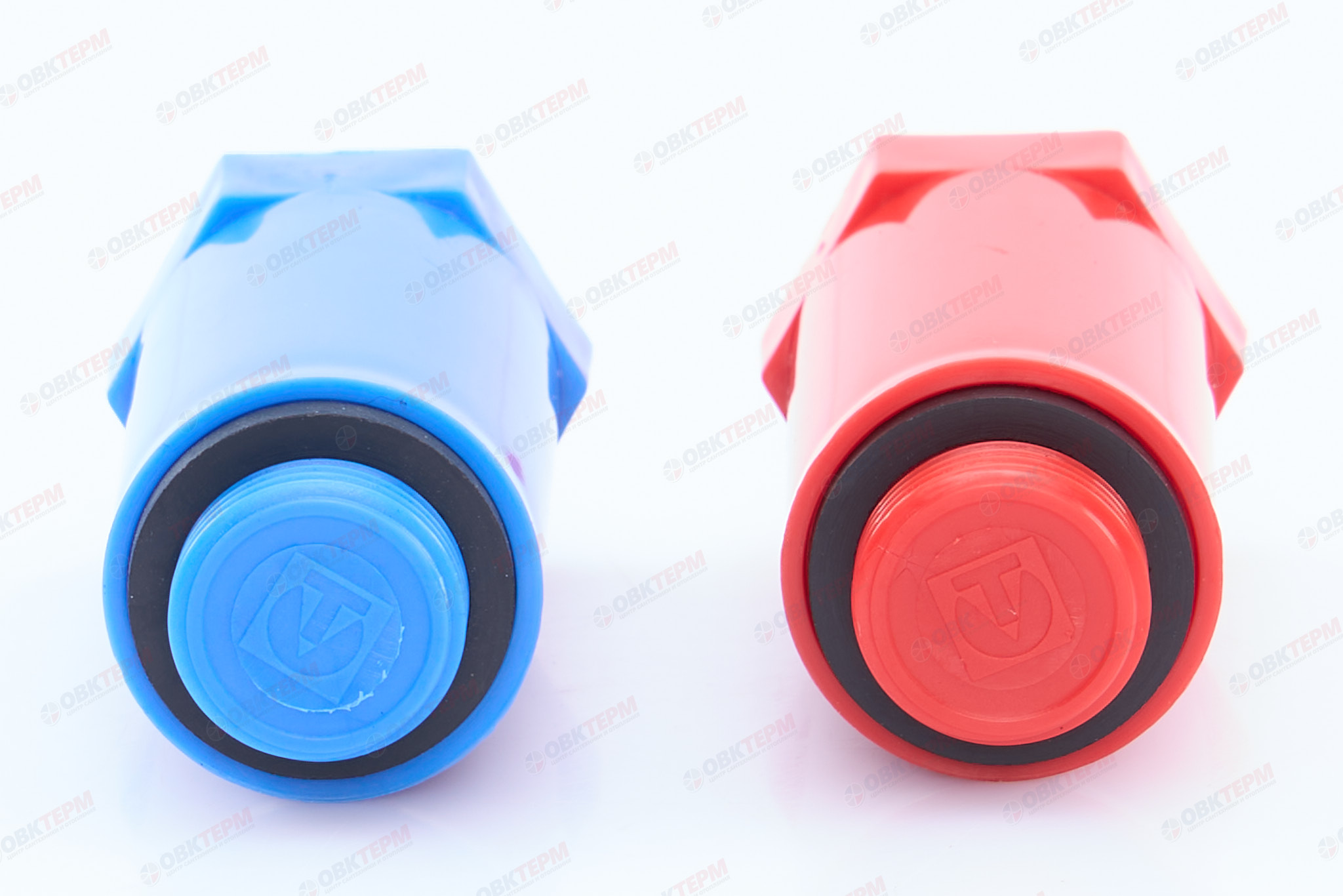 Комплект длинных п/п пробок   1/2  красная+синяя   (Valtec ) - Изображение №3