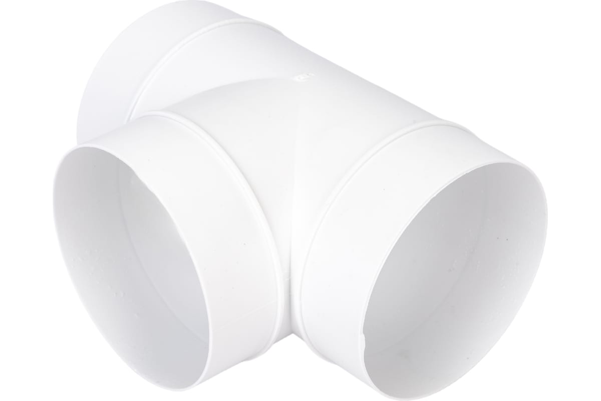 Тройник круглый d100 пластик Эра - Изображение №1