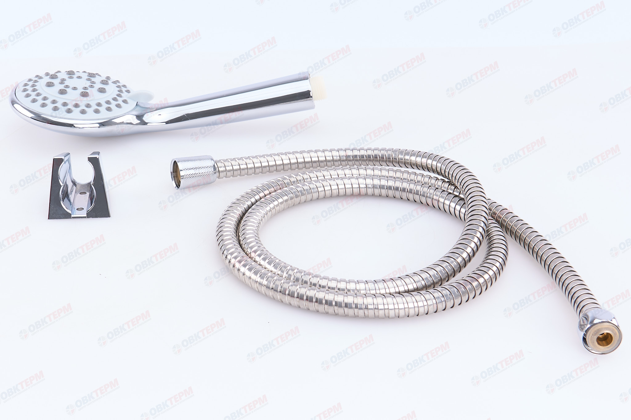 Душевой набор ZERIX SHOWER SET-03 (шланг, лейка, кронштейн) (5 режимов)  (20 шт/ящ) - Изображение №4