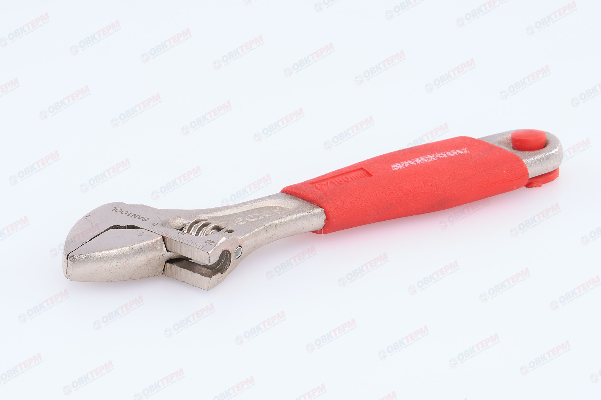 Ключ разводной 150 мм с обрезиненной рукояткой SANTOOL - Изображение №2