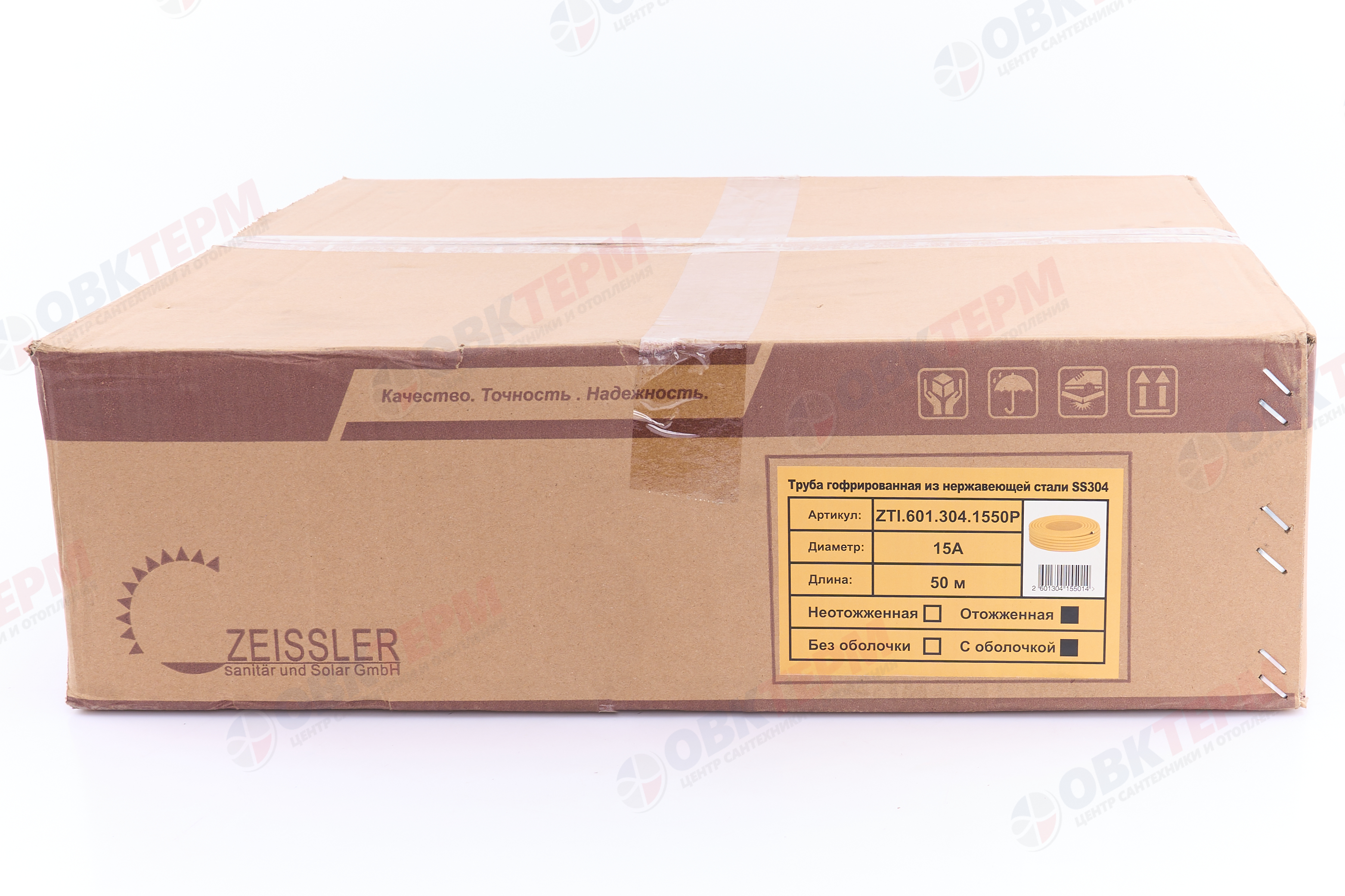 Труба гофрированная из нерж. стали отожженная в оболочке 15А TIM   (50м) - Изображение №3