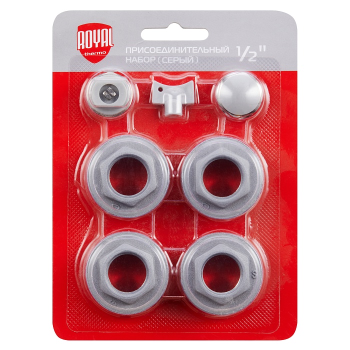 Набор присоединительный  Royal Thermo 1/2 silver - Изображение №2