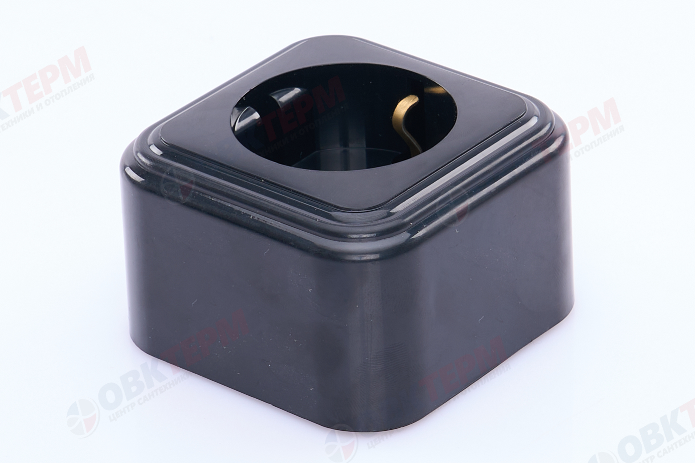 Розетка 1-местная с заземлением открытой установки, 16А, IP20, STEKKER PST16-21-20 , черный - Изображение №2