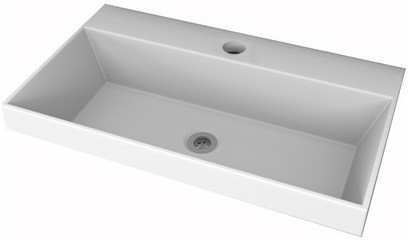 MARKO Умывальник мебельный Слим 80 (Белый) - миниатюра №2