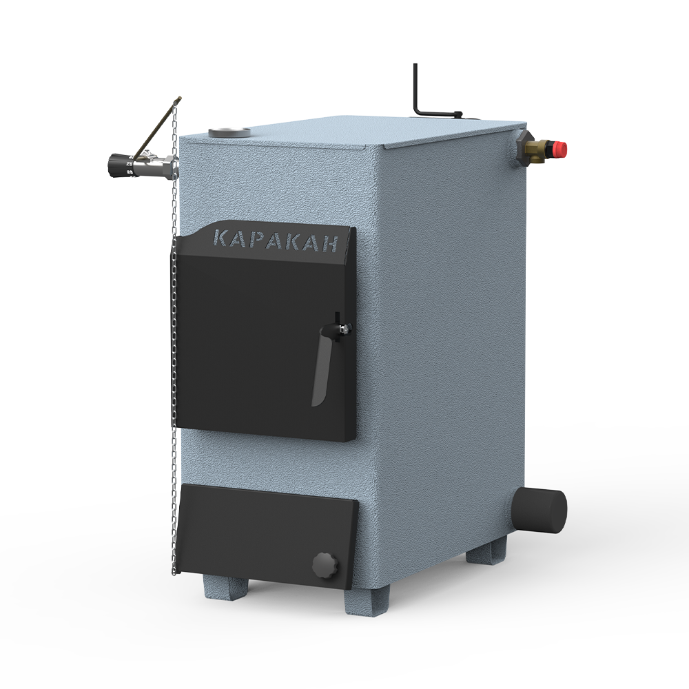 Котел Каракан 20ТЭГ-3 (твердотопливный, боковая загрузка, Ø150, max 3,0 bar) - Изображение №1
