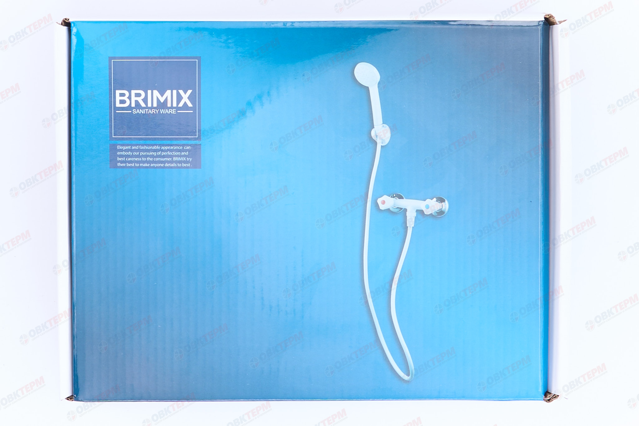 Смеситель д/душа буксовый BRIMIX 4403 /АБС пластик (Белый) - миниатюра №8
