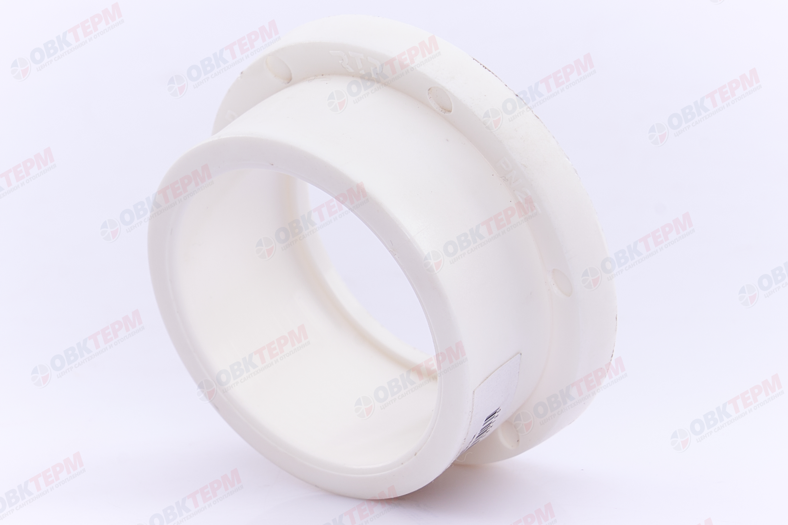 Бурт - муфта под PP-R фланец  50   БЕЛЫЙ PP-R    (RTP)    (120/15) - миниатюра №2