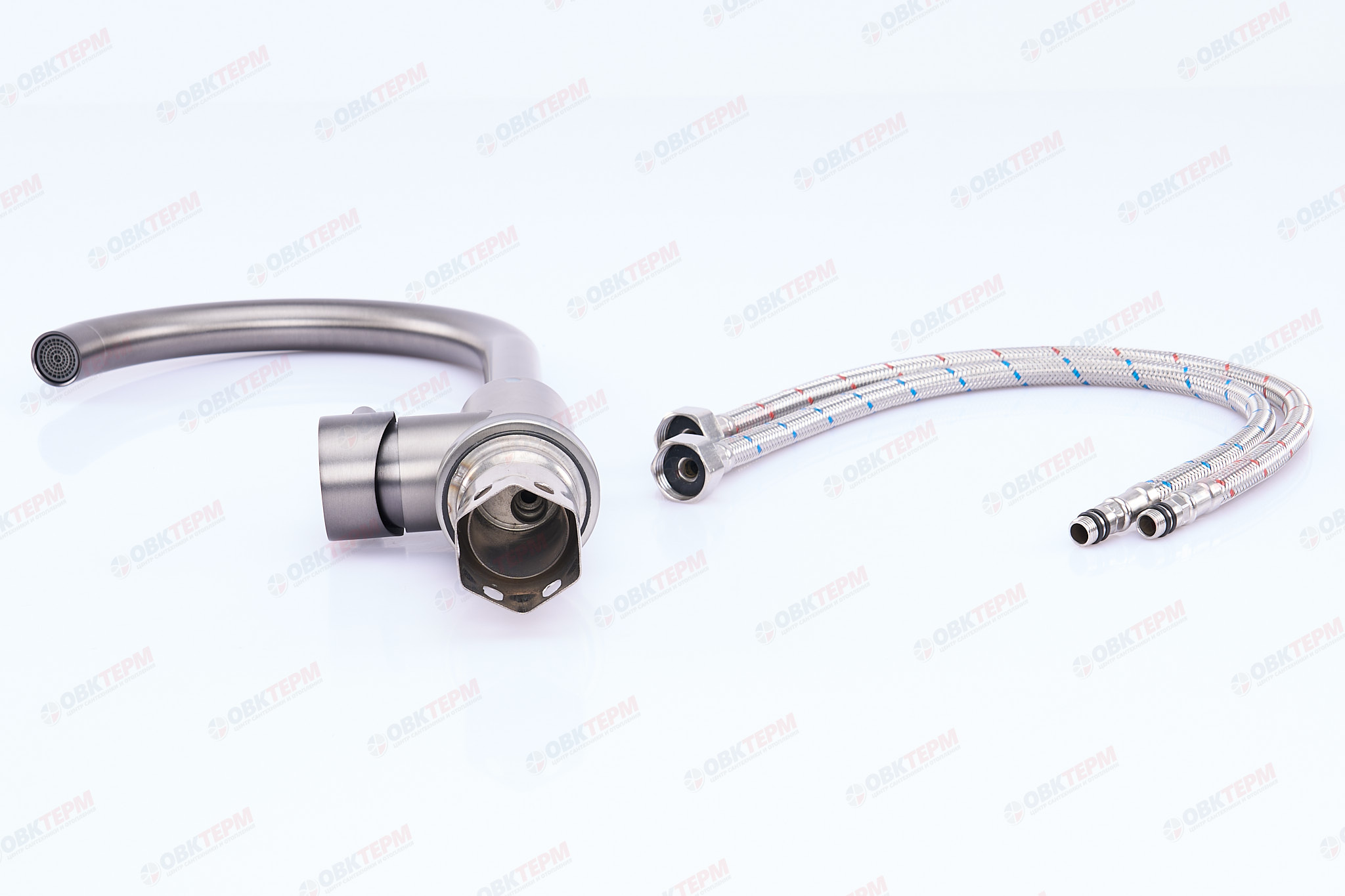 Смеситель д/кухни нерж/сталь MIXXUS SUS-011 GRAPHITE  (10 шт/ящ) - миниатюра №4