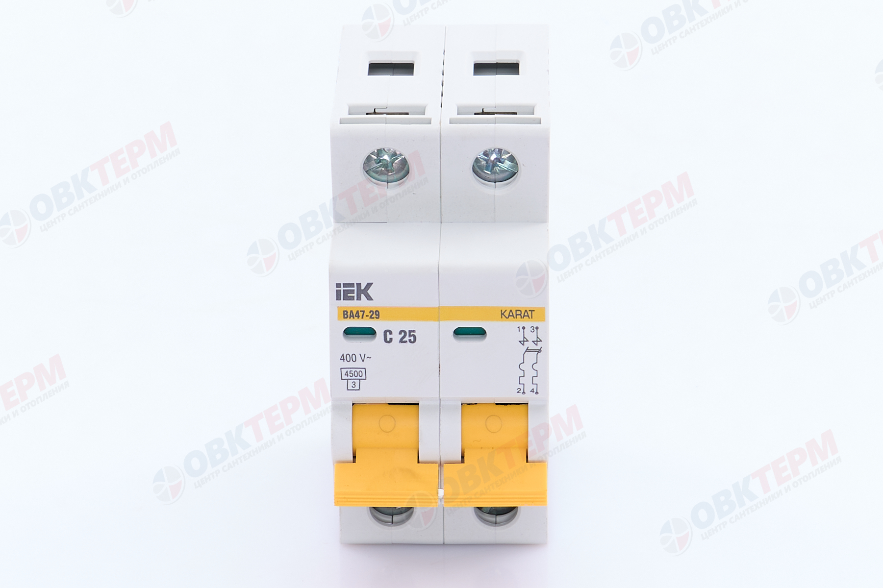 Выключатель автоматический модульный 2п C 25А 4.5кА ВА47-29 KARAT IEK - миниатюра №8