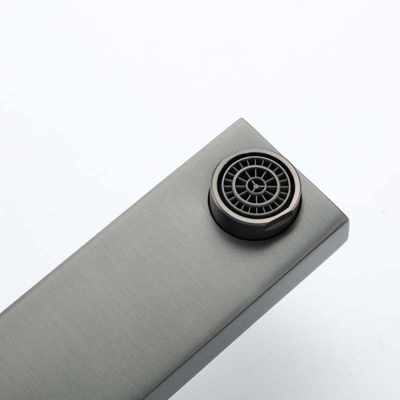 Смеситель д/умывальника  FRAP F1091-29 оружейная сталь (Ø35,на гайке) - миниатюра №5