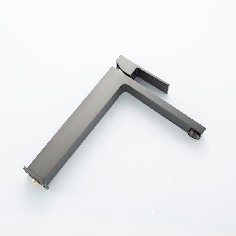 Смеситель д/умывальника  FRAP F1091-29 оружейная сталь (Ø35,на гайке) - миниатюра №7