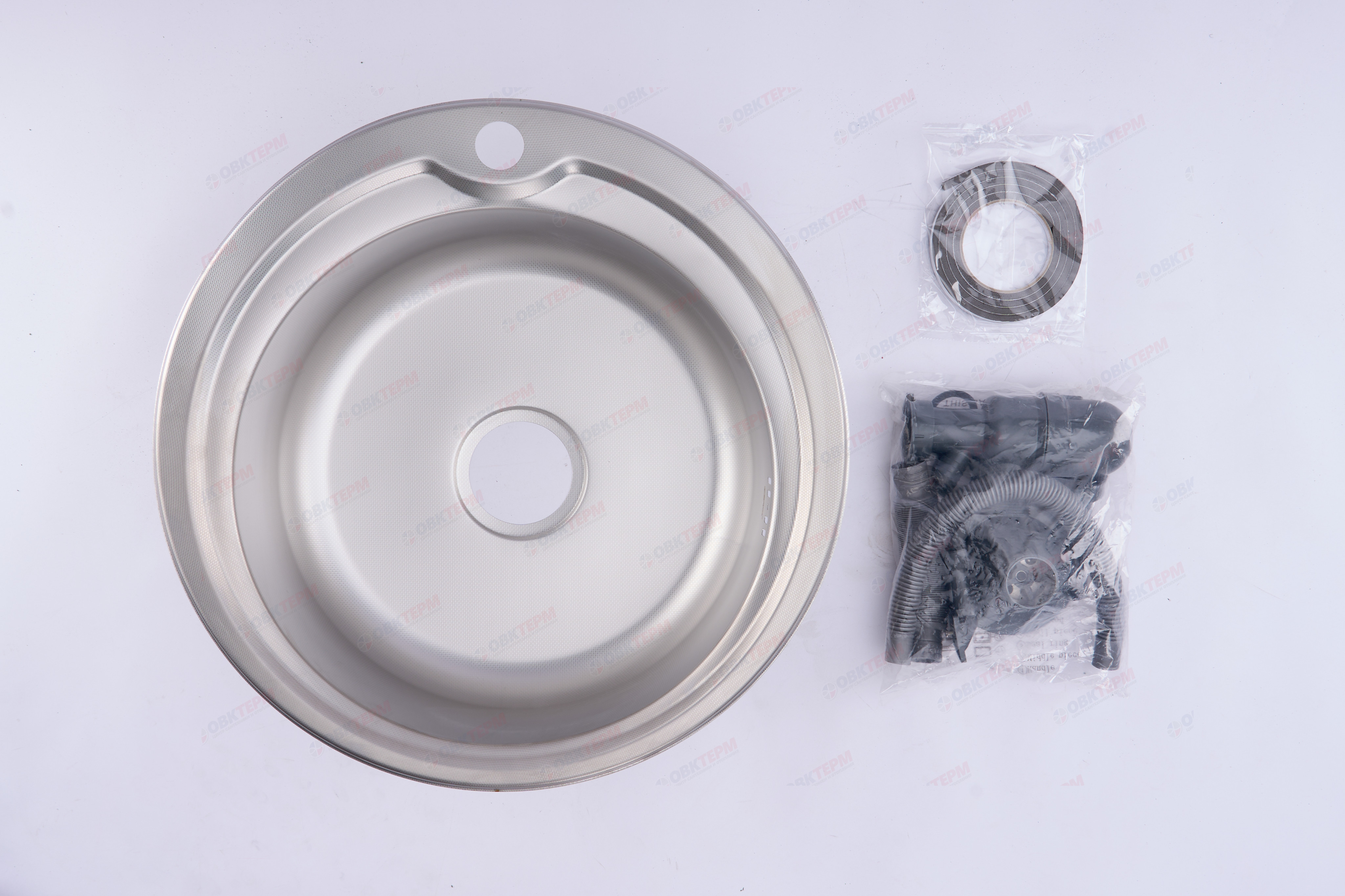 ZERIX мойка Z510-06-180D (decor) ВРЕЗНАЯ /сифон (10шт/ящ) - миниатюра №8