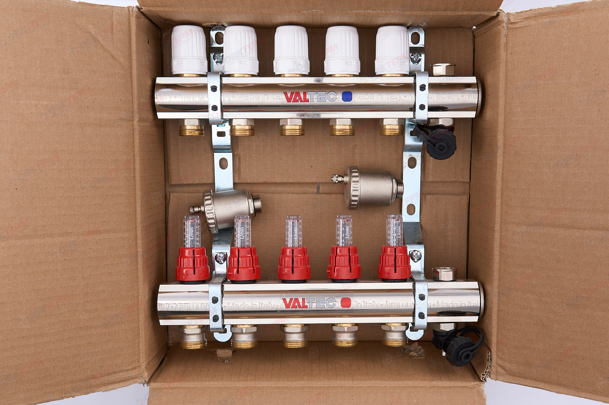 Коллект. группа  Valtec со встр. расход. в сборе  1*5 вых. Еврок.3/4 - миниатюра №11