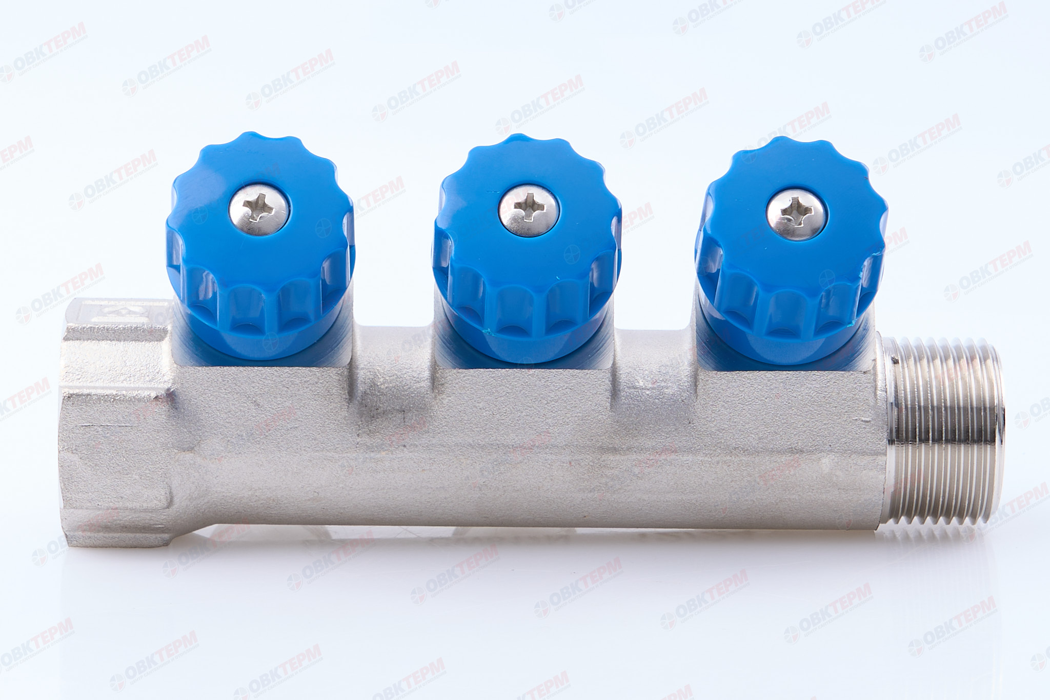 Коллектор  Valtec с регулир вентилями  1" * 3вых  1/2"нар   (1уп/20ящ) - миниатюра №9