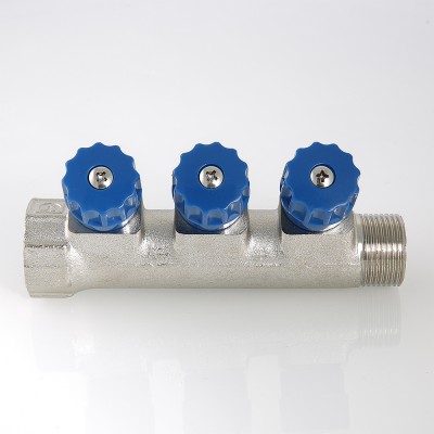 Коллектор  Valtec с регулир вентилями  1" * 3вых  1/2"нар   (1уп/20ящ) - Изображение №3