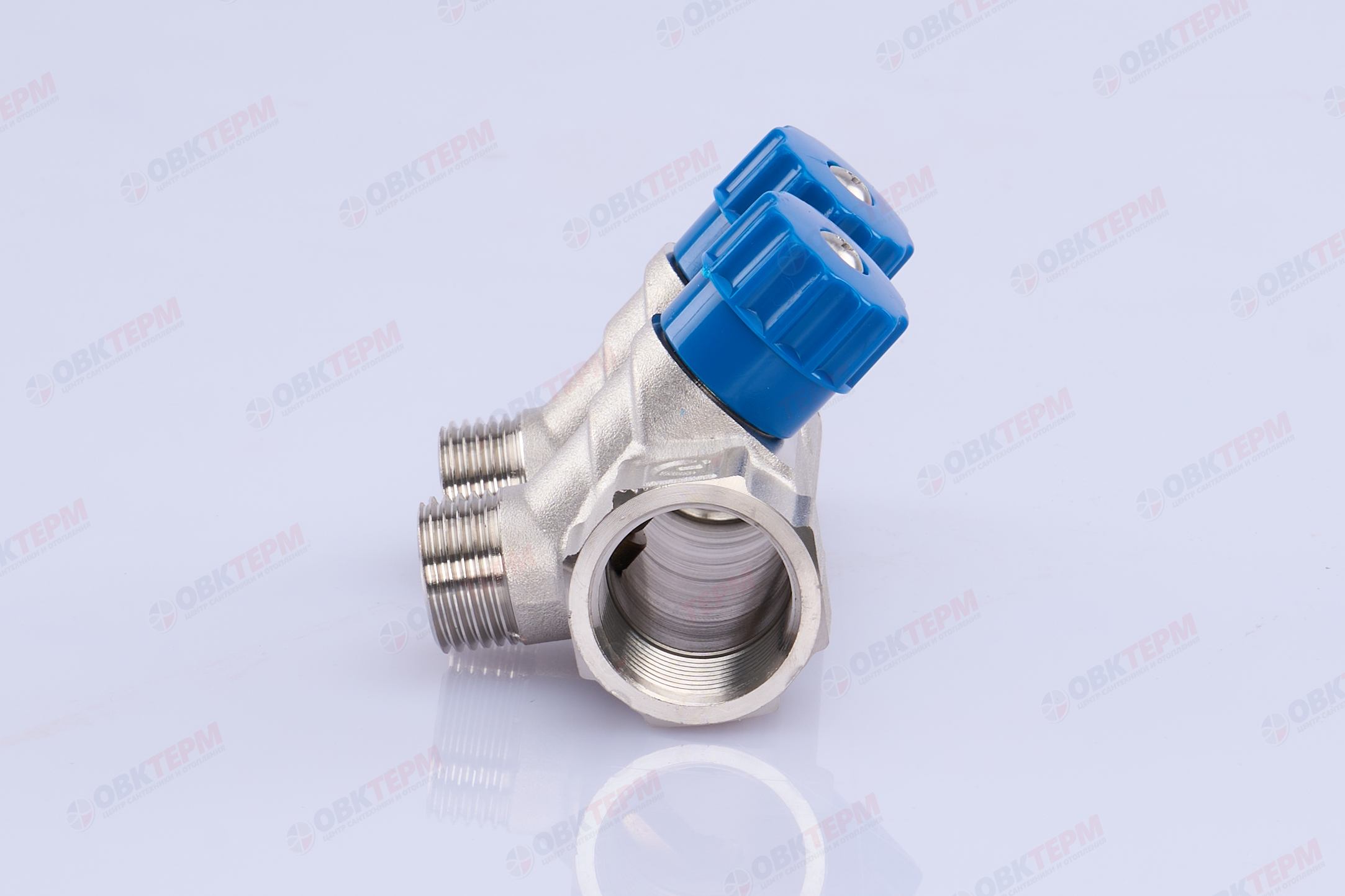 Коллектор  Valtec с регулир вентилями  3/4" * 2вых  1/2"нар  (1уп/30ящ) - миниатюра №5