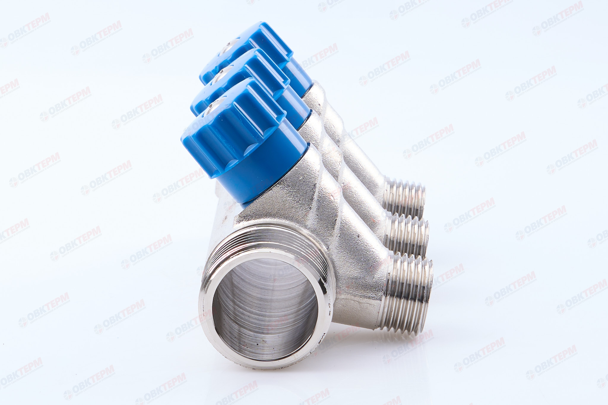 Коллектор  Valtec с регулир вентилями  3/4" * 3вых  1/2"нар  (1уп/25ящ) - миниатюра №6