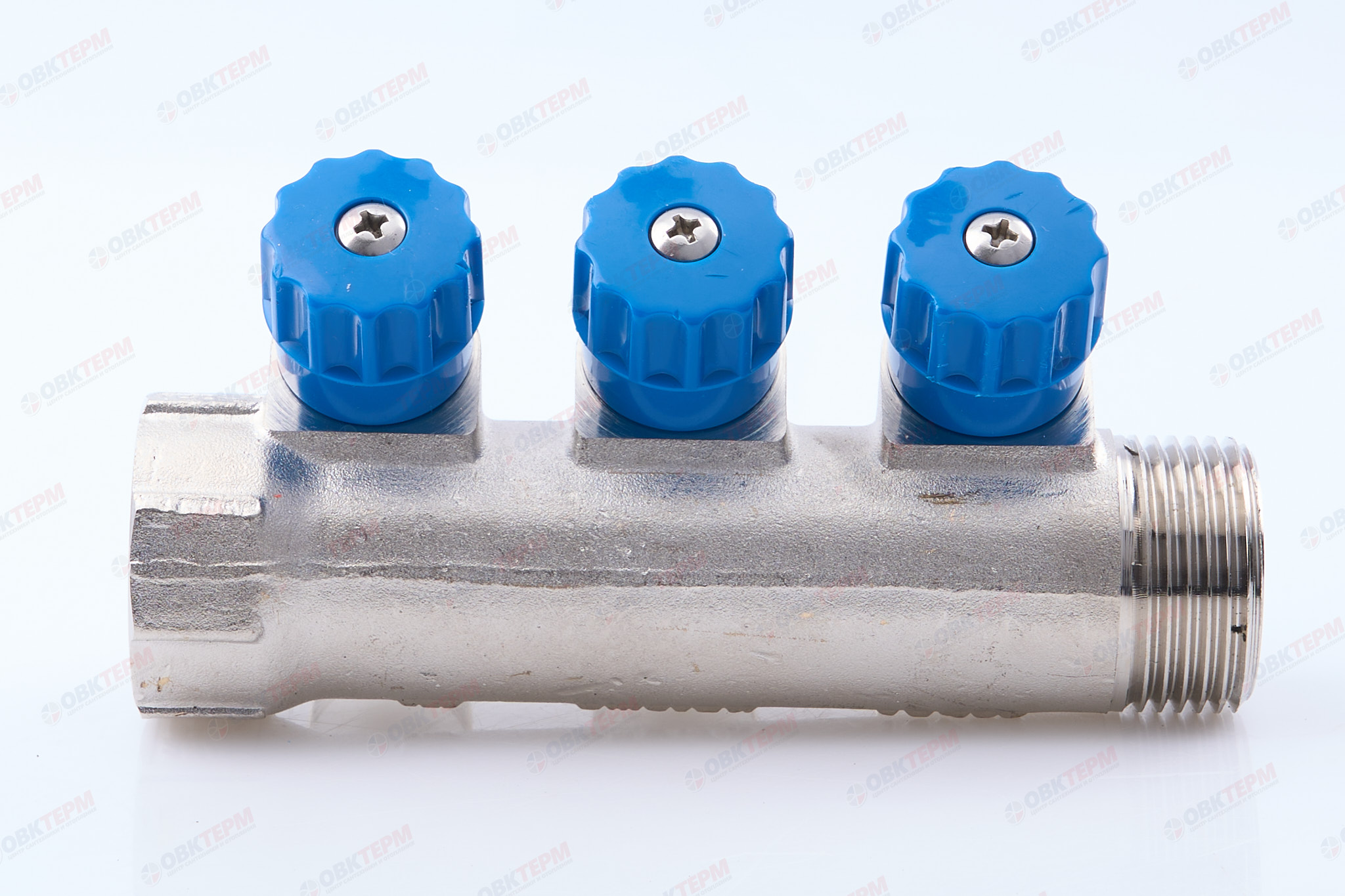 Коллектор  Valtec с регулир вентилями  3/4" * 3вых  1/2"нар  (1уп/25ящ) - миниатюра №7