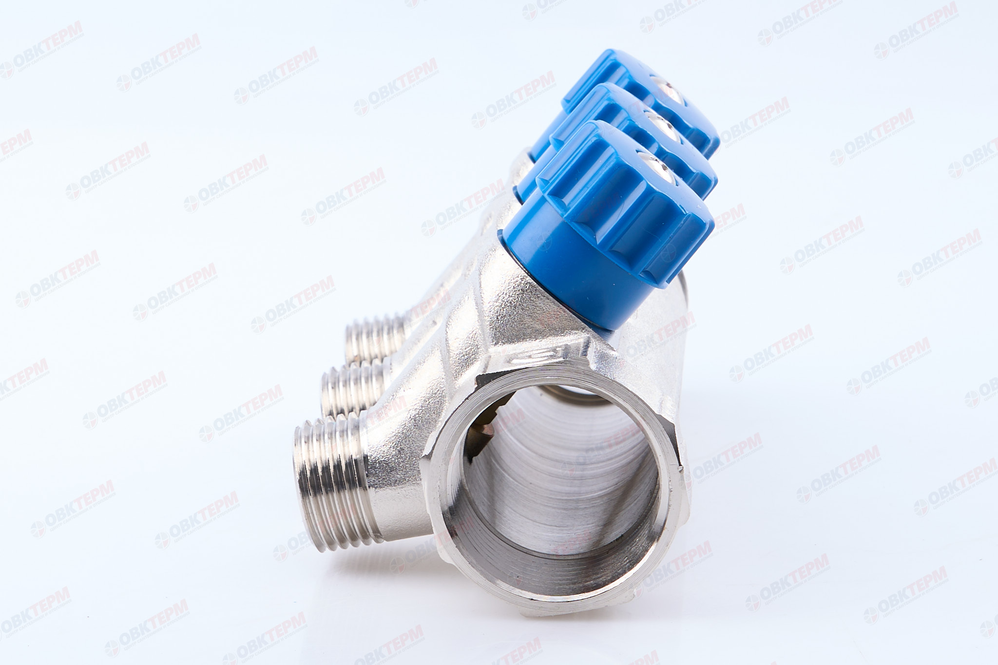 Коллектор  Valtec с регулир вентилями  3/4" * 3вых  1/2"нар  (1уп/25ящ) - миниатюра №8