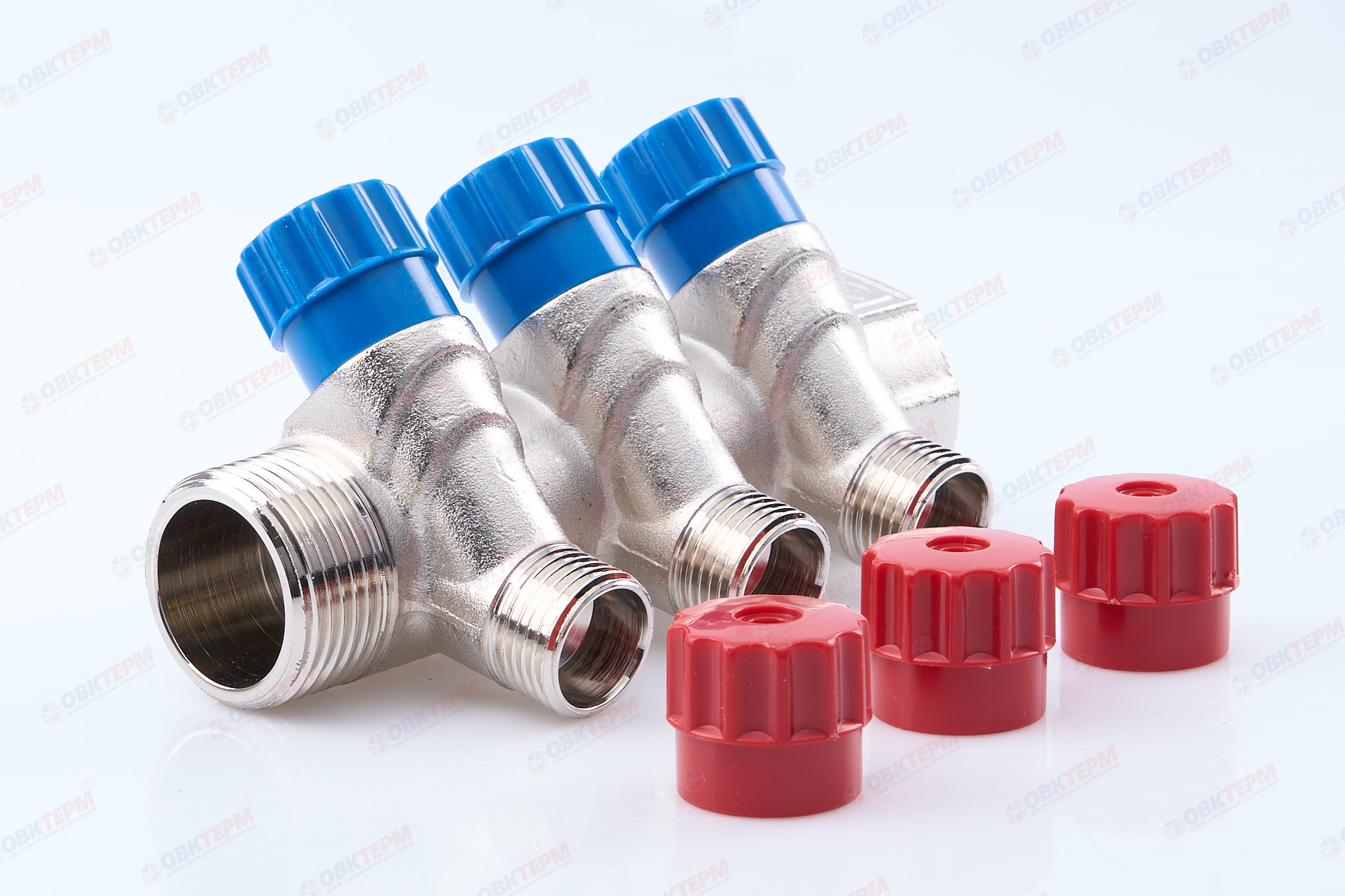 Коллектор  Valtec с регулир вентилями  3/4" * 3вых  1/2"нар  (1уп/25ящ) - миниатюра №9