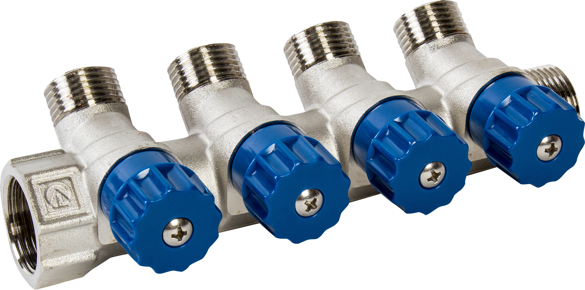 Коллектор  Valtec с регулир вентилями  3/4" * 4вых  1/2"нар   (1уп/17ящ) - Изображение №4
