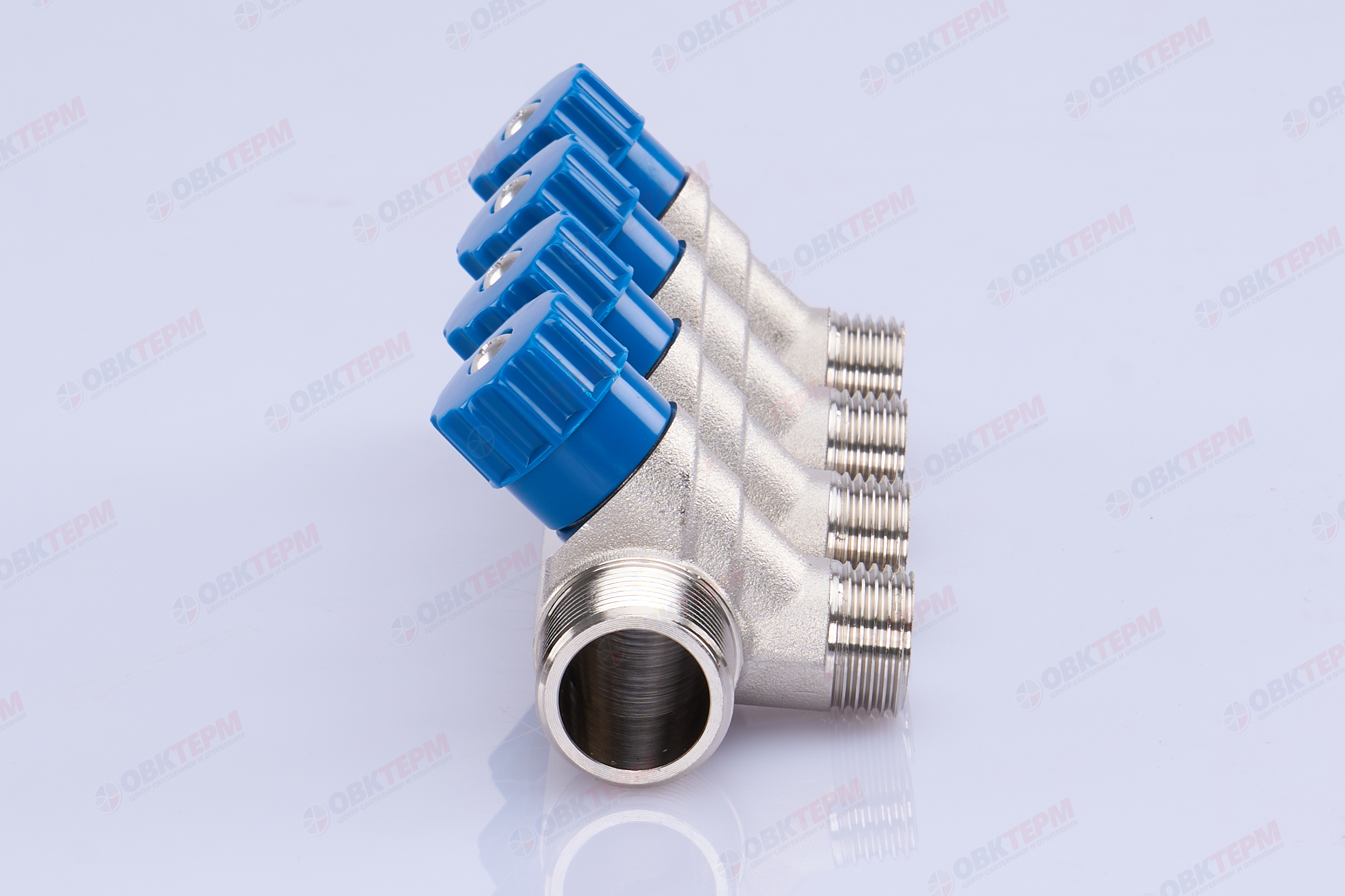 Коллектор  Valtec с регулир вентилями  3/4" * 4вых  1/2"нар   (1уп/17ящ) - миниатюра №3
