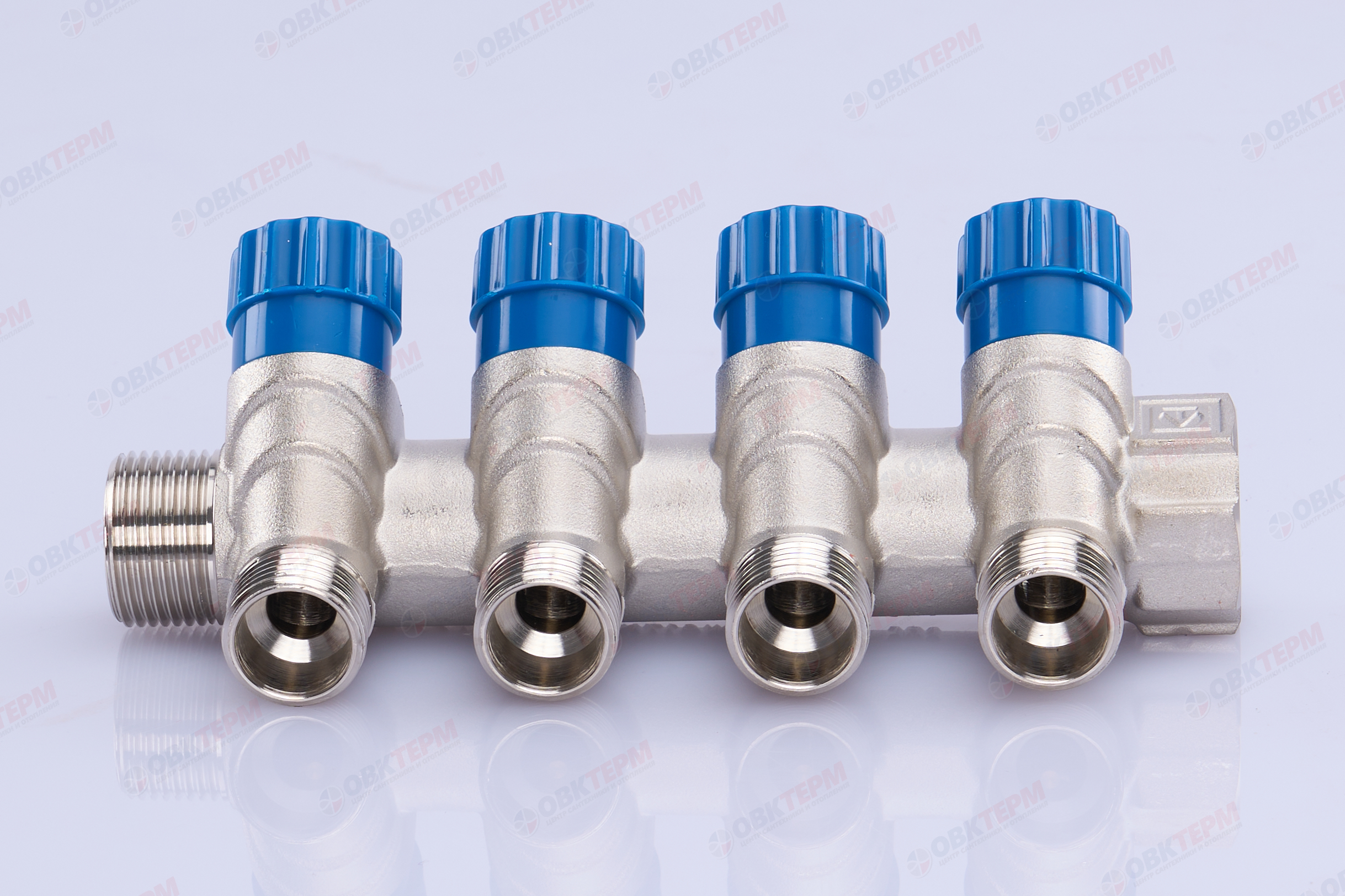 Коллектор  Valtec с регулир вентилями  3/4" * 4вых  1/2"нар   (1уп/17ящ) - миниатюра №4