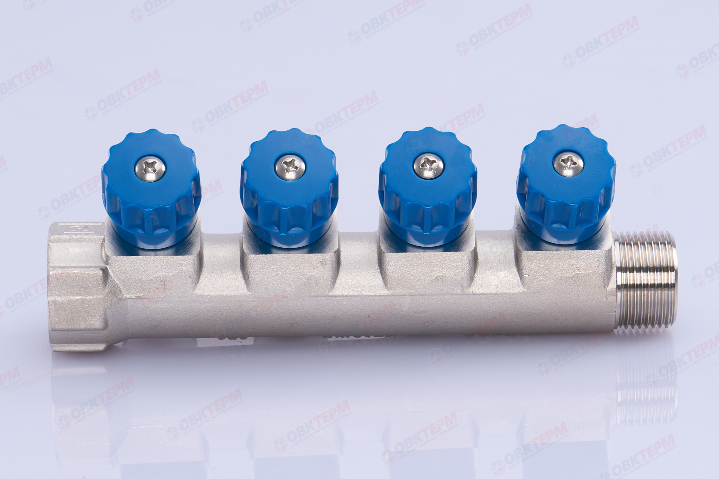 Коллектор  Valtec с регулир вентилями  3/4" * 4вых  1/2"нар   (1уп/17ящ) - миниатюра №5
