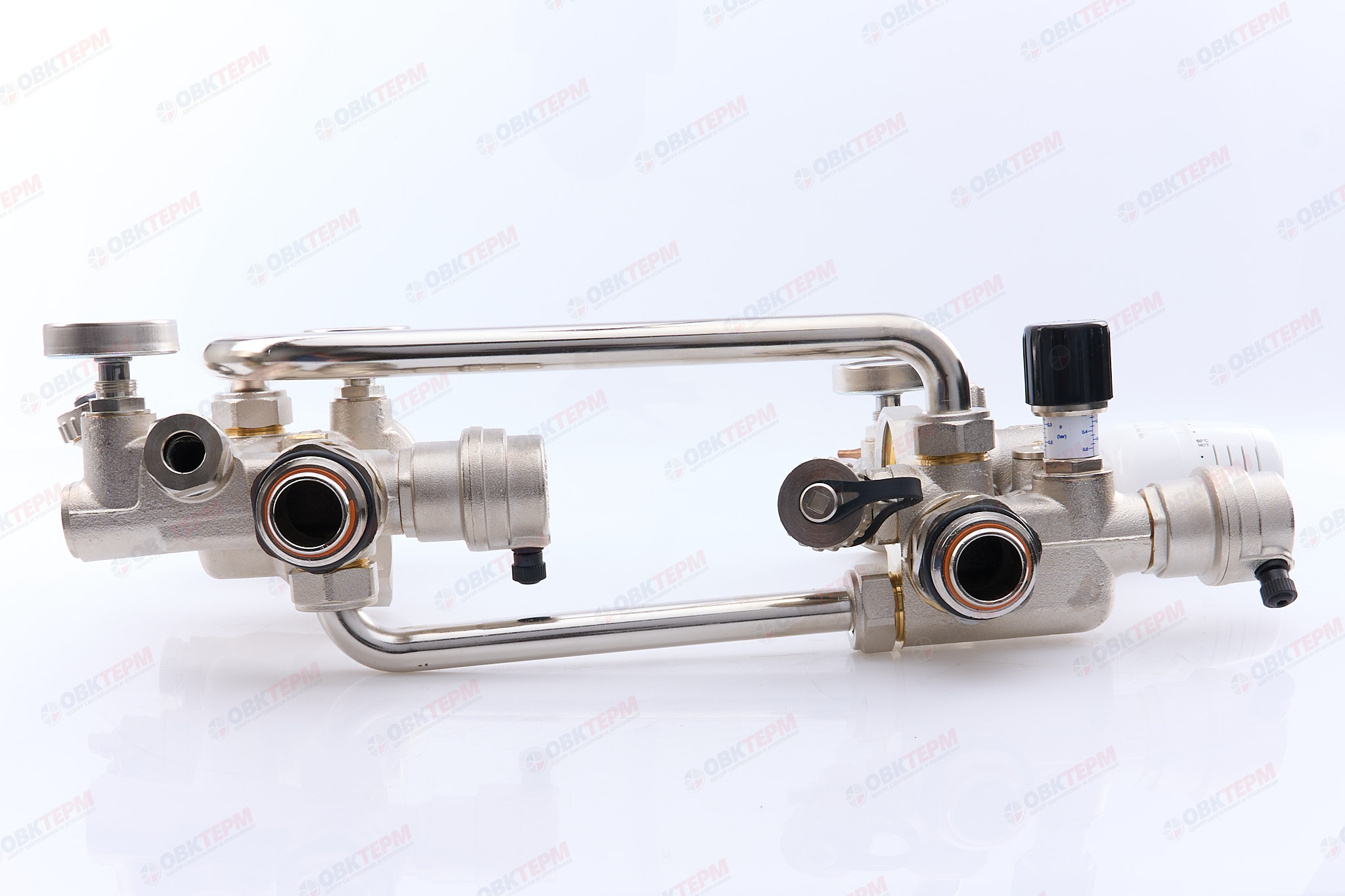 Насосно-смесительный узел Valtec  с термоголовкой, без насоса. монт. длина насоса 180мм.(VT.COMBI.0) - Изображение №3