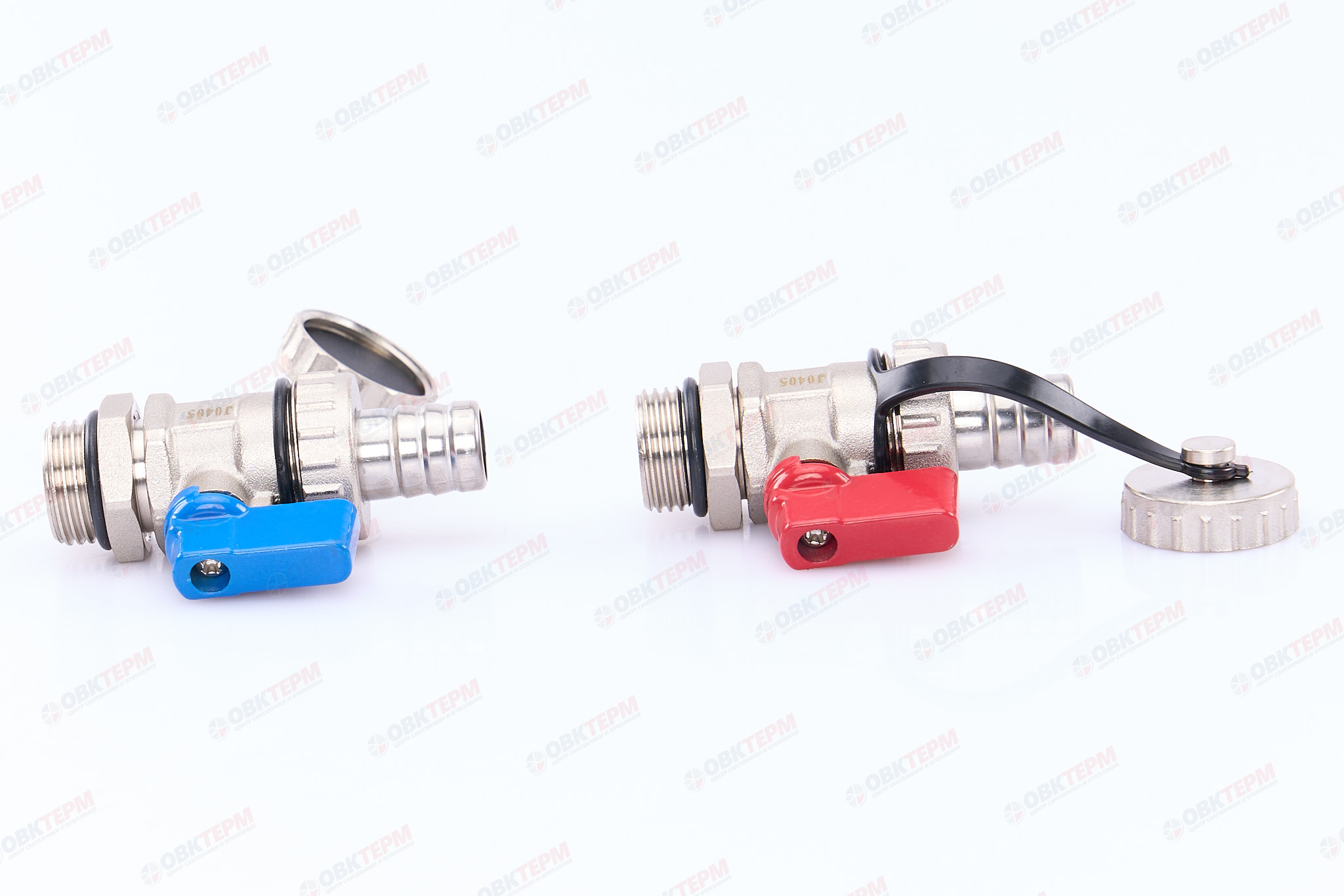 Дренажный кран для кол-ра TIM  (син+кр)   (1шт/50ящ) - Изображение №5