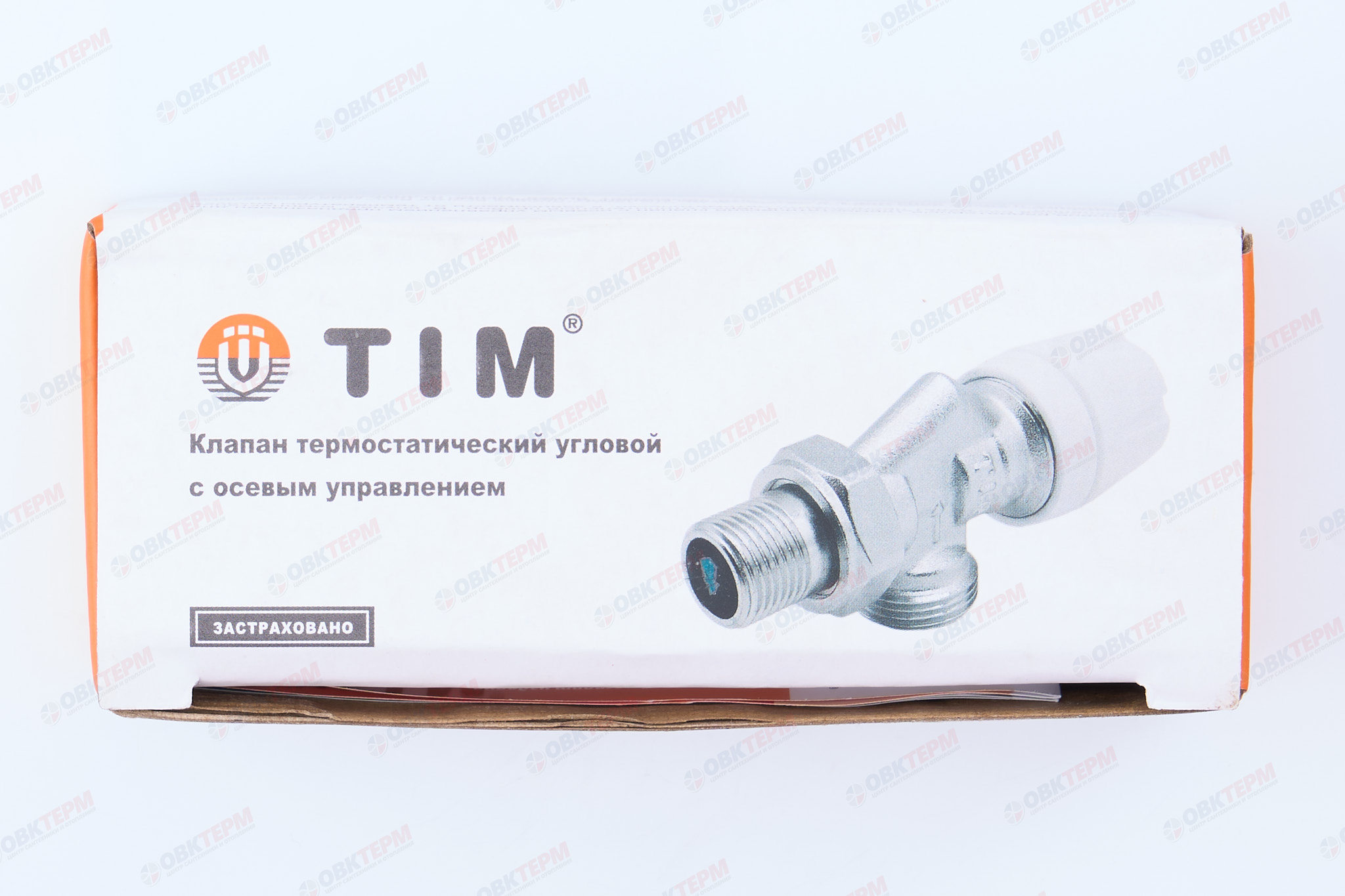 Кран рад.   под  термоголовку угл с осевым упр.  1/2 - 3/4 (евроконус) TIM   (1шт/60ящ) - миниатюра №8