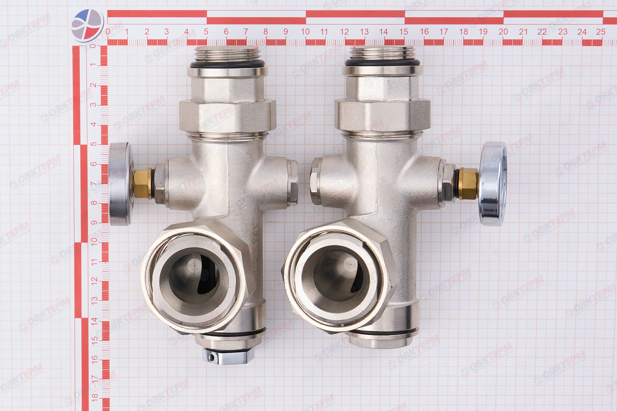 Комплект для подключения насоса  1" (пара, верх+низ)  (М317-4)  TIM   (1шт/10ящ) - миниатюра №6