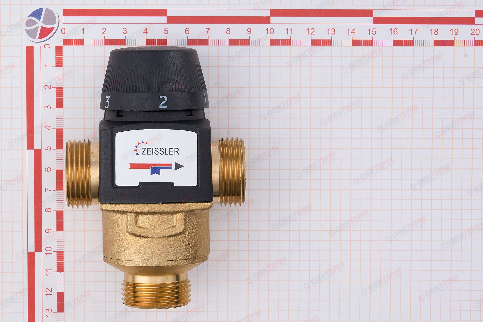 Термосмесительный клапан  1" (20-55 *С)  BL3170C04  TIM   (1шт/20ящ) - миниатюра №6