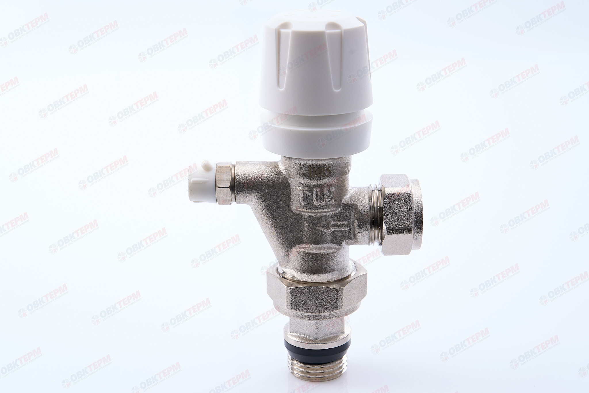 Кран рад.   под  термоголовку угл с осевым упр. и воздухоотв 1/2 TIM   (1шт/40ящ) - Изображение №2