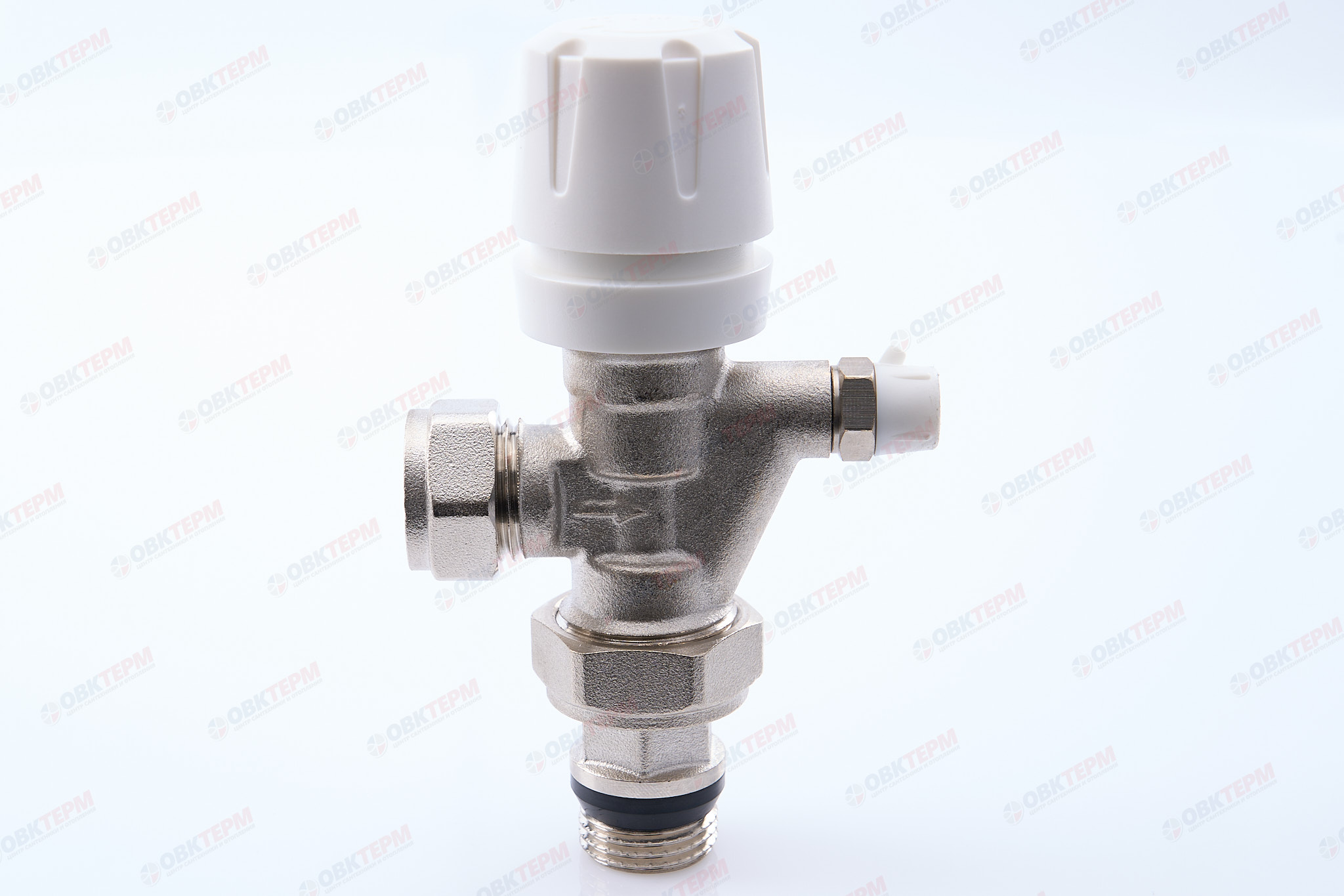 Кран рад.   под  термоголовку угл с осевым упр. и воздухоотв 1/2 TIM   (1шт/40ящ) - Изображение №4