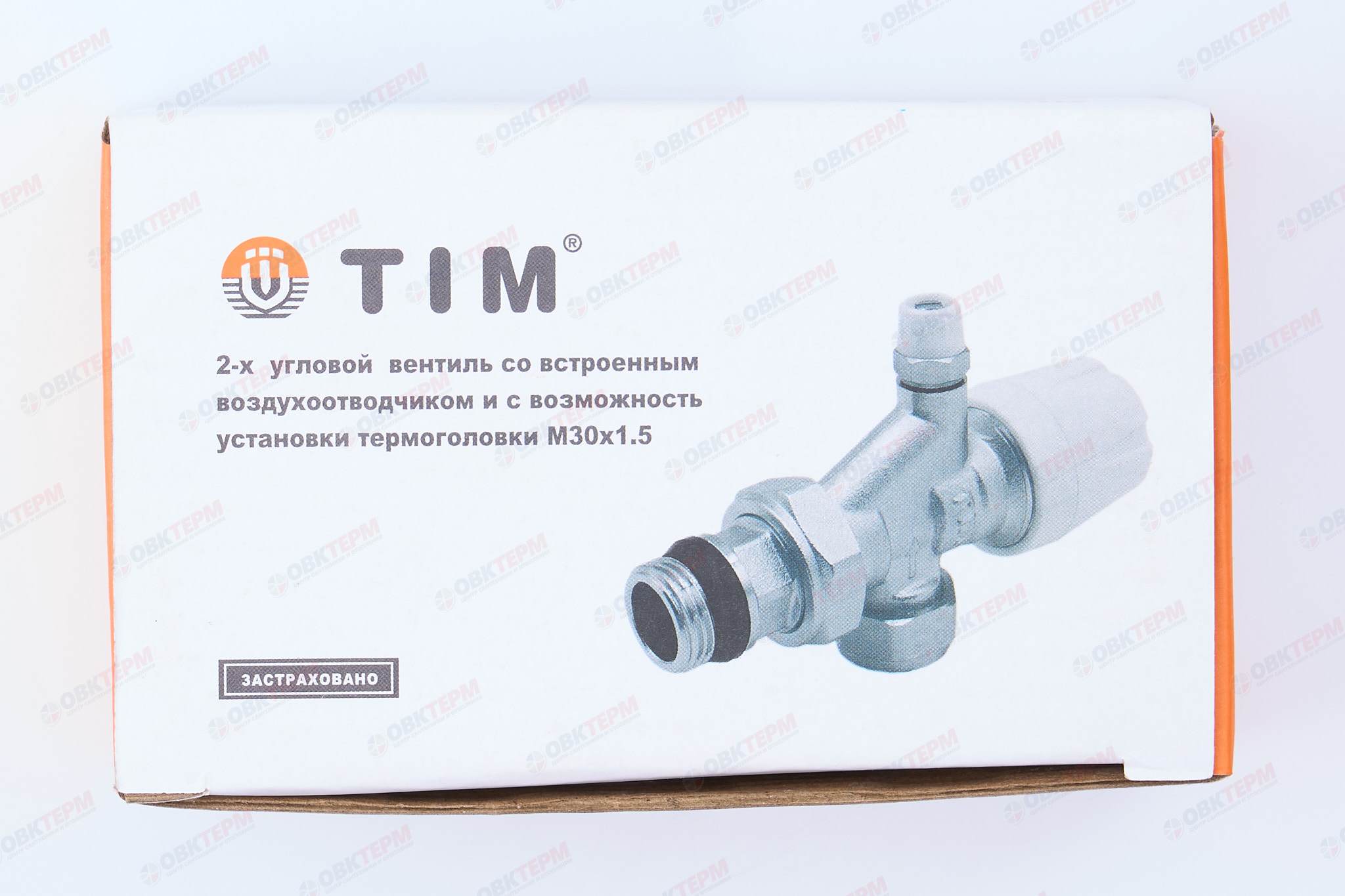 Кран рад.   под  термоголовку угл с осевым упр. и воздухоотв 1/2 TIM   (1шт/40ящ) - миниатюра №9