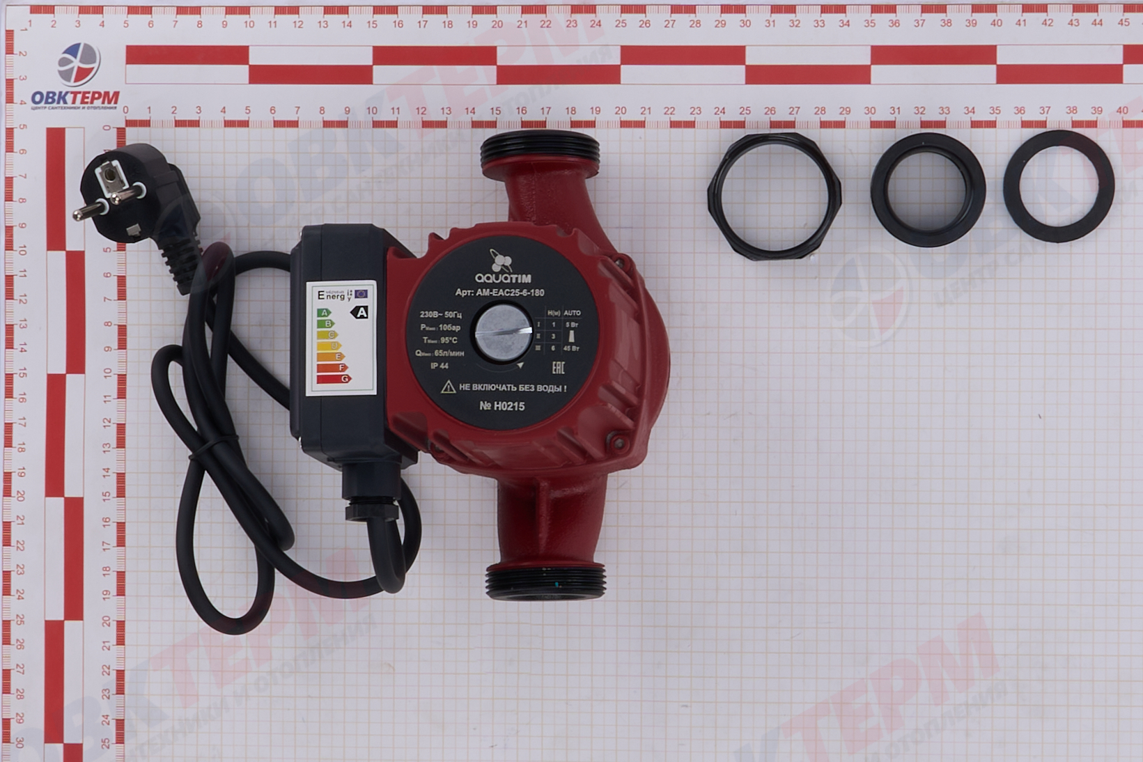 Насос циркуляционный  AM-EAC 25/6-180  TIM  с частотным регулятором  ECO - Изображение №5