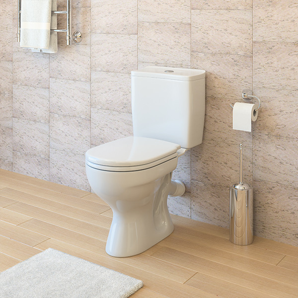 Унитаз-компакт GESSO "Проксима" Home de luxе (косой выпуск, 1 режим, сиден. ПП и болтами крепления) - Изображение №3
