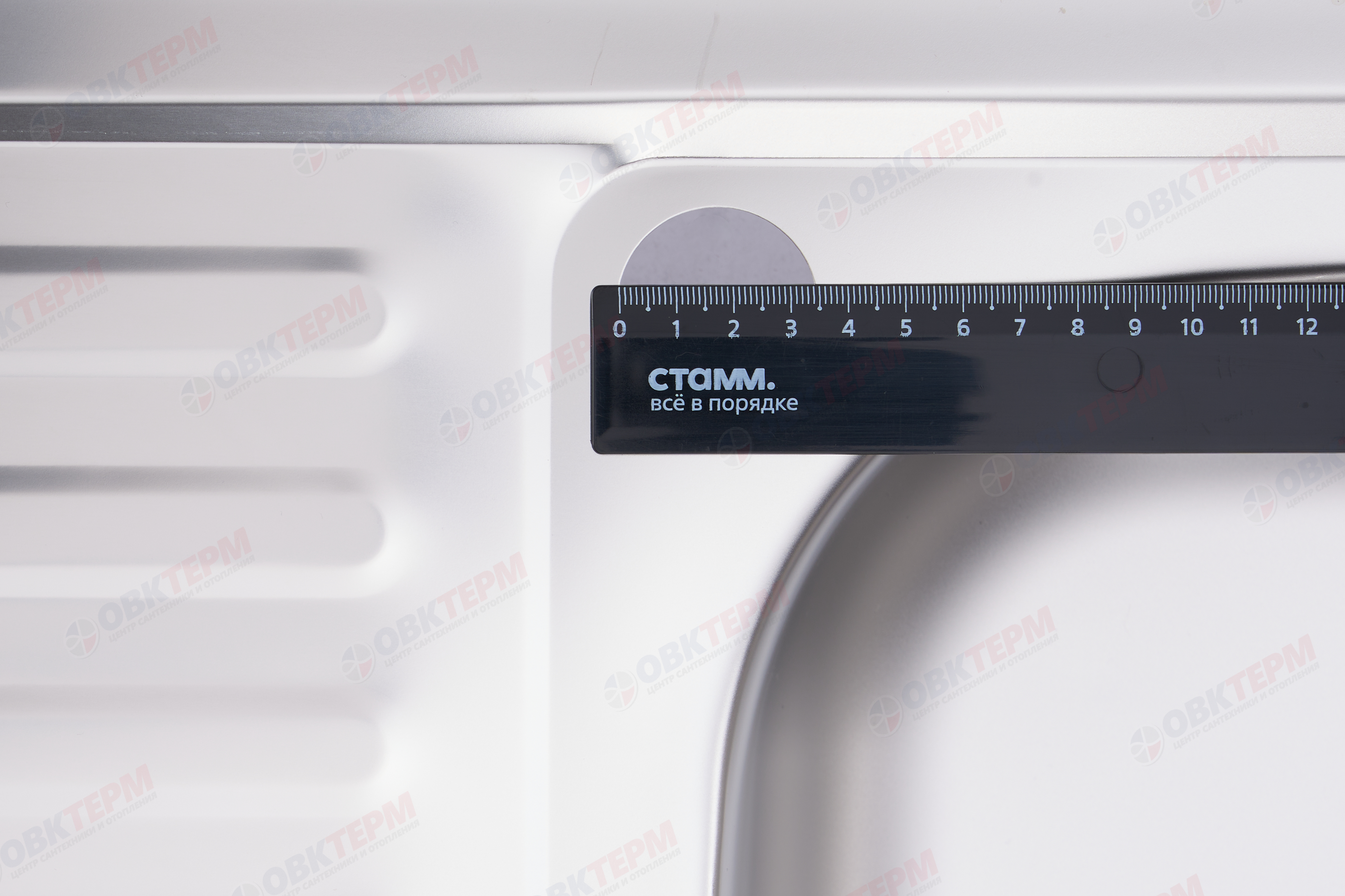 ZERIX мойка Z8050R-04-160E (SATIN) НАКЛАДНАЯ / без сифона (10шт/ящ) - миниатюра №6