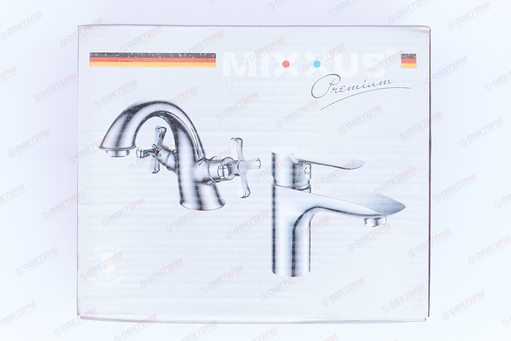 Смеситель д/ванны корот. MIXXUS PREMIUM KUBUS 009 EURO GRAPHITE (8 шт/ящ) - Изображение №5
