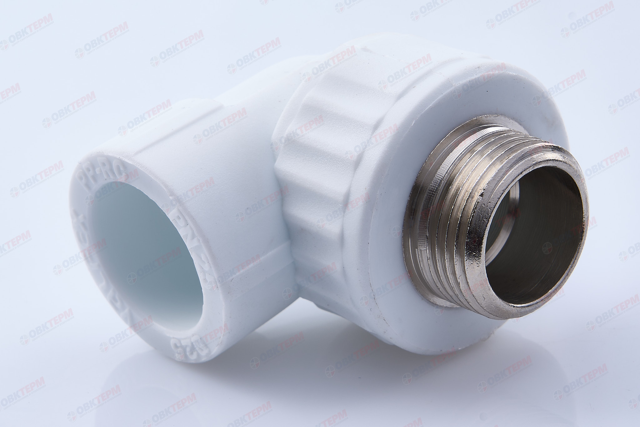 Угол с МРН  25 * 3/4"      (VALFEX)  белый  (75/15) - Изображение №1