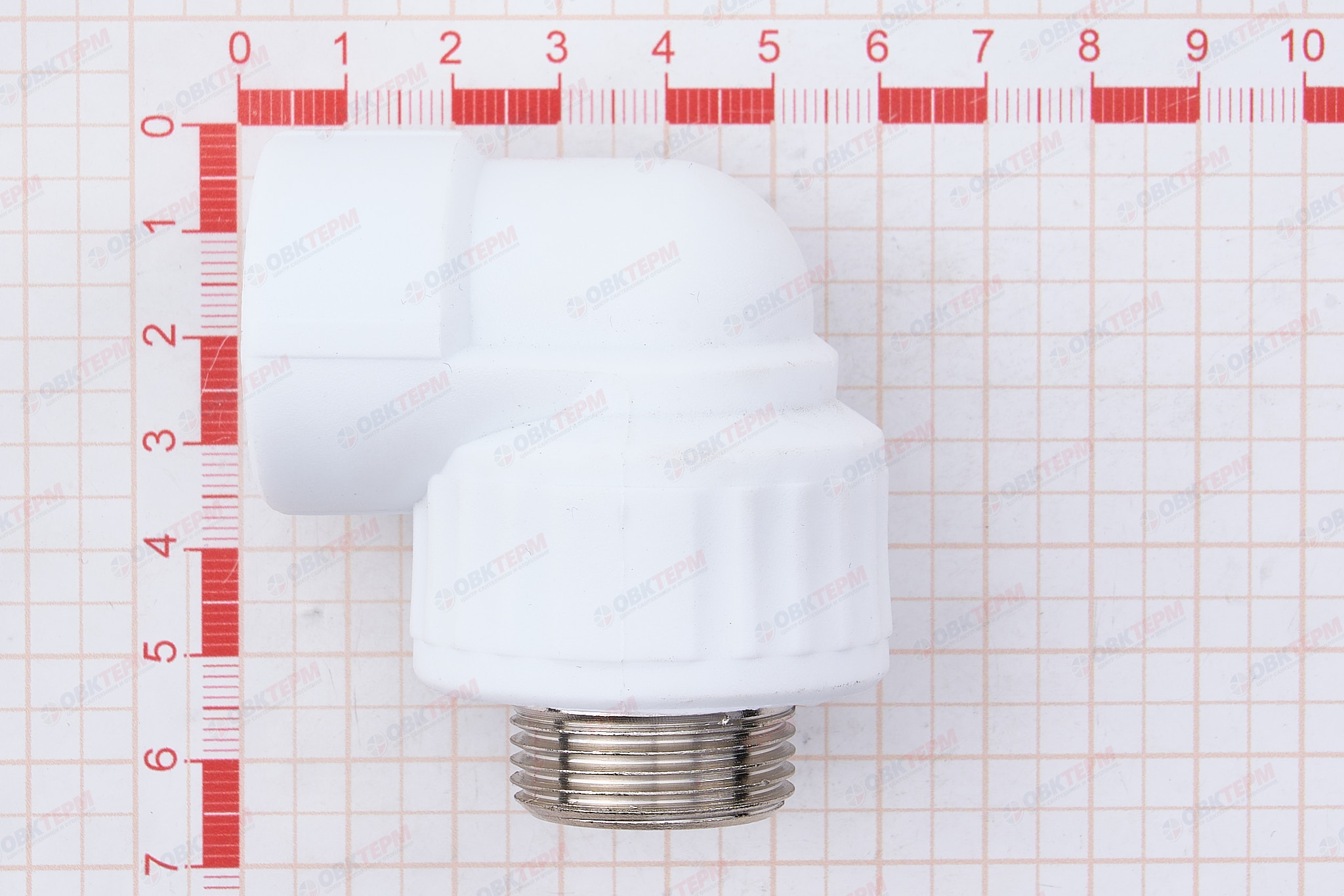 Угол с МРН  25 * 3/4"      (VALFEX)  белый  (75/15) - Изображение №5